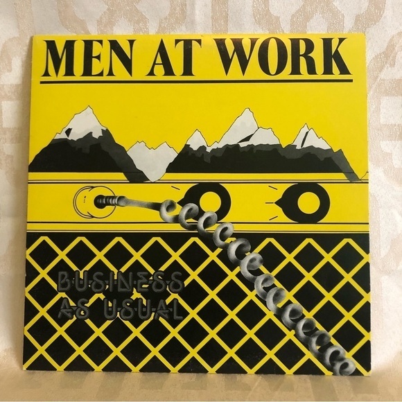 Men AT WORK BUSINESS AS USUAL Vinyl LP 1982 - Picture 1 of 9